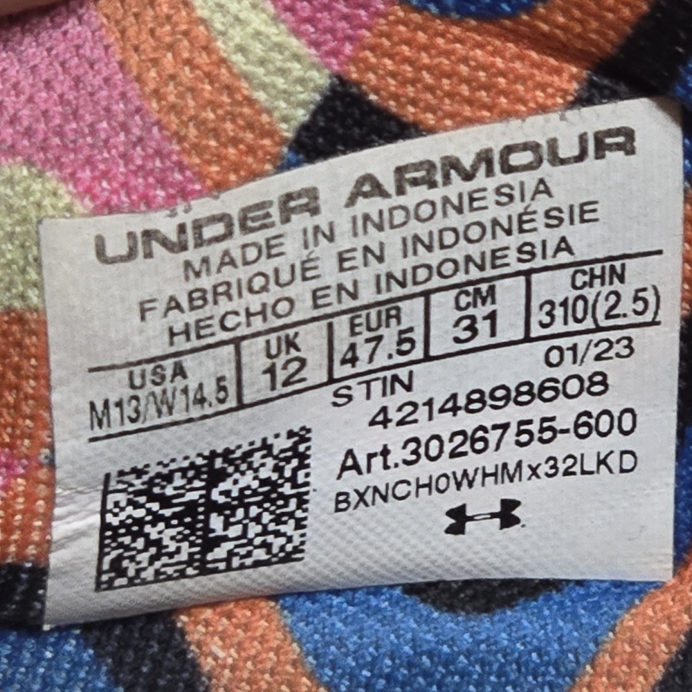 Under Armour HOVR Havoc 5 Clone Glow Basketball Shoe 3026755-600 | Men Size 13 - Picture 7 of 7